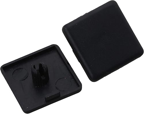 Miniatura 4 de Homeswitch - 20 tapas de extrusión de un solo orificio de 0.787 x 0.787 in, para perfil de aluminio estándar europeo 2020, plástico negro