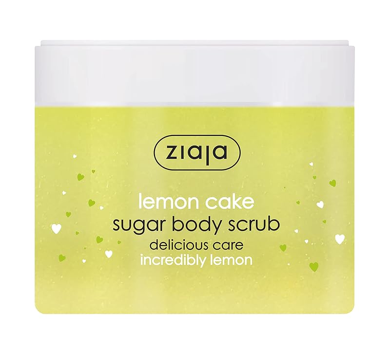 Ziaja Lemon Cake - Esfoliante corporal de açúcar, 300 mL