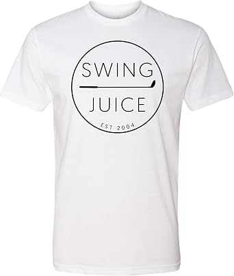 SwingJuice Golf T-Shirt Retro Crew Neck Short Sleeve Funny Golf Shirt for Men and Women