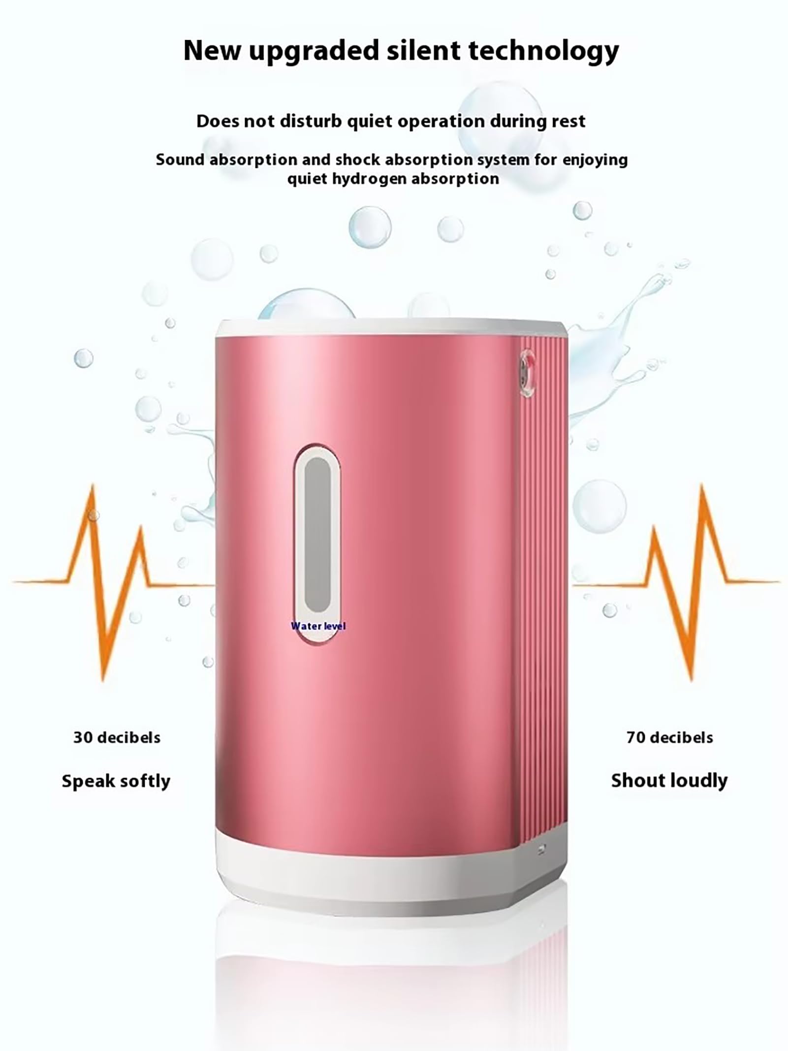 Dwukanałowy inhalator wodoru, przenośny generator wodoru z technologią PEM, wysoka czystość 99,99%, niski poziom hałasu, idealny do domu, samochodu i podróży 450ml/min