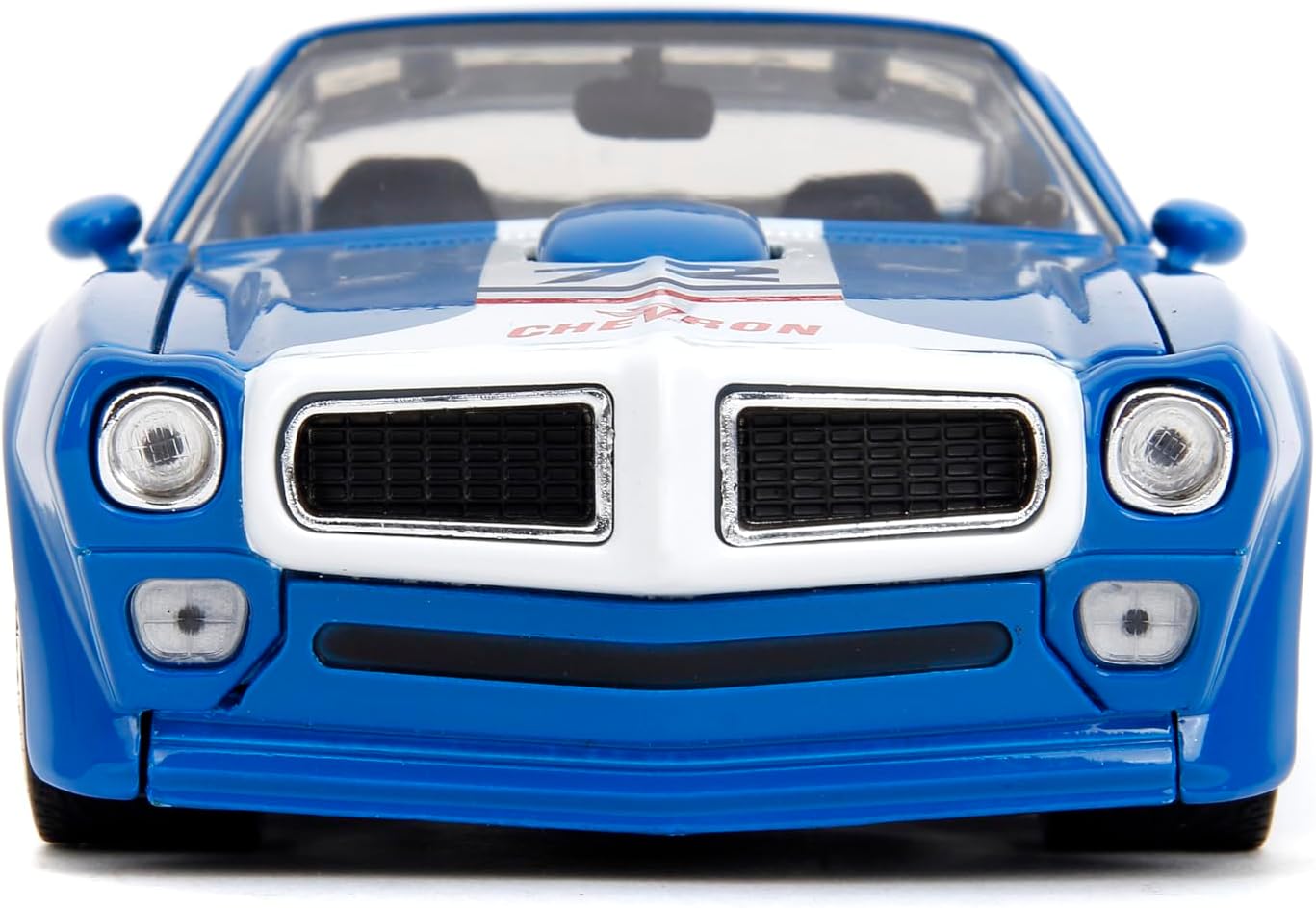 Jada Big Time Muscle Chevron 1:24 1972 Pontiac Firebird Die-Cast Car, Toys for Kids and Adults(Blue)
