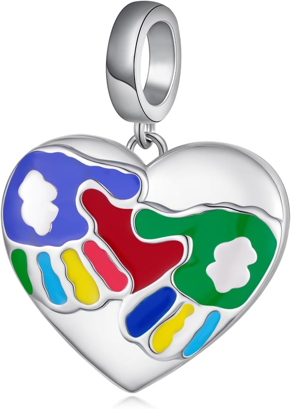 Autism Awareness Charm 925 Sterling Silver Autism Jewelry Autism Gifts For Women