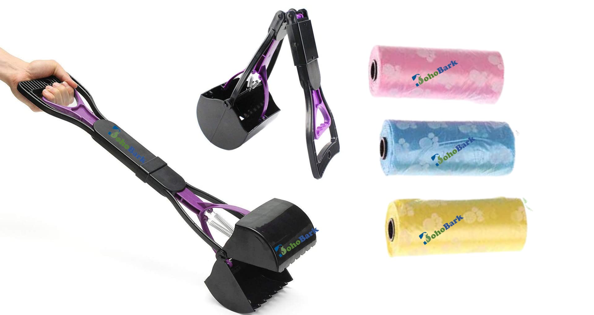 BohoBark Dog scooper 24 inch large Size scooper colour may very with 3 pcs poop Roll (B0C6PY5PJ7) Amazon Price History, Amazon Price Tracker