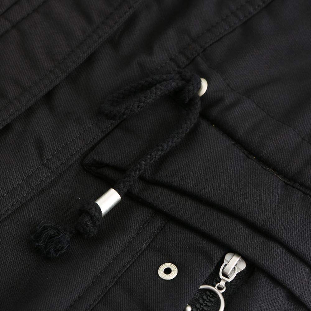 Veste d'hiver pour femme, parka d'hiver doublée en fourrure en peluche, veste en coton avec capuche et fermeture éclair pour l'hiver