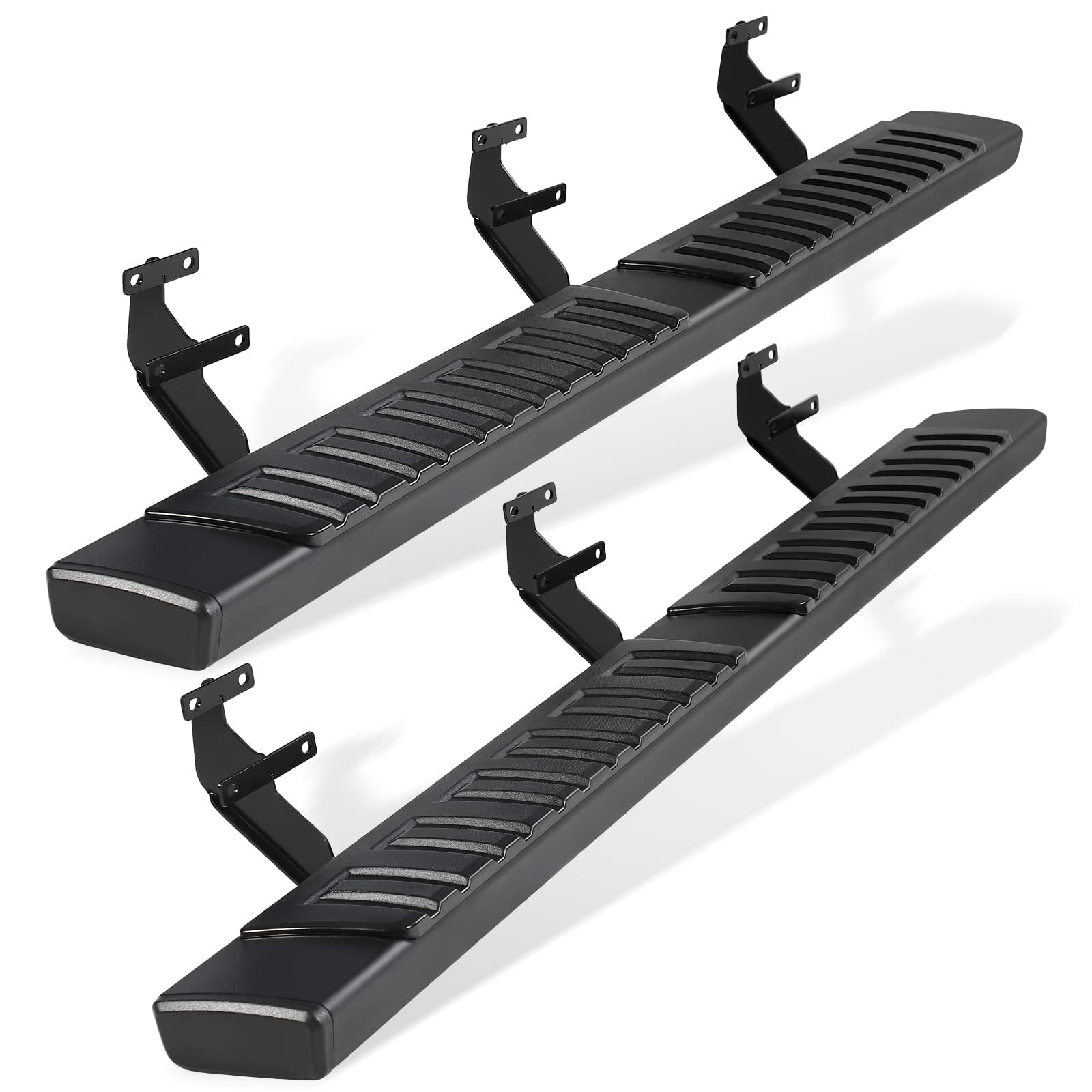 6" Running Boards Compatible with 2015-2026 Ford F-150 Super Crew Cab and 2017-2026 Ford F250 F350 Super Duty Crew Cab - Side Step Rails Nerf Bars (Aluminum Alloy, for Vehicles with 4 Full Size Doors)