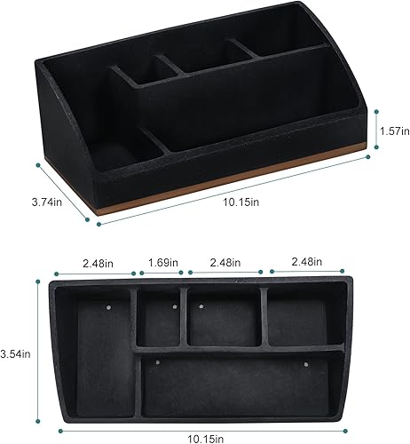 Miniatura 7 de Soporte para cepillo de dientes para baño, organizador de baño, accesorios de baño con 5 compartimentos de almacenamiento para bañotocador, bola de