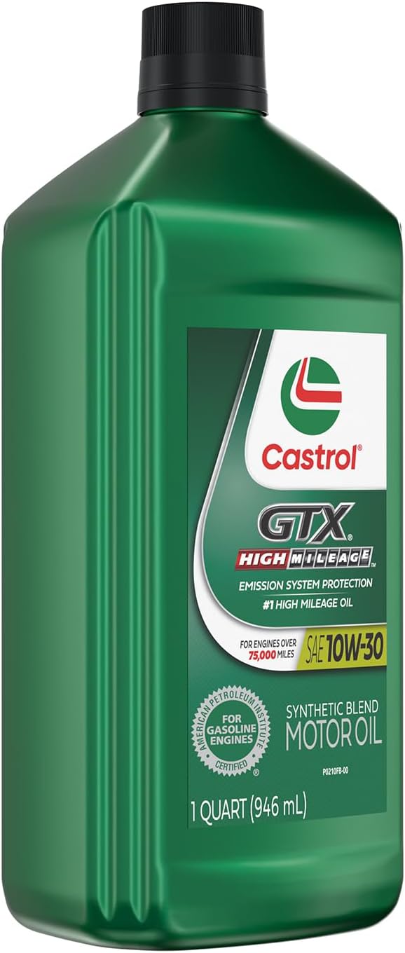Castrol GTX High Mileage 10W-30 Synthetic Motor Oil, 1 Quart, Pack of 6 - Image 3