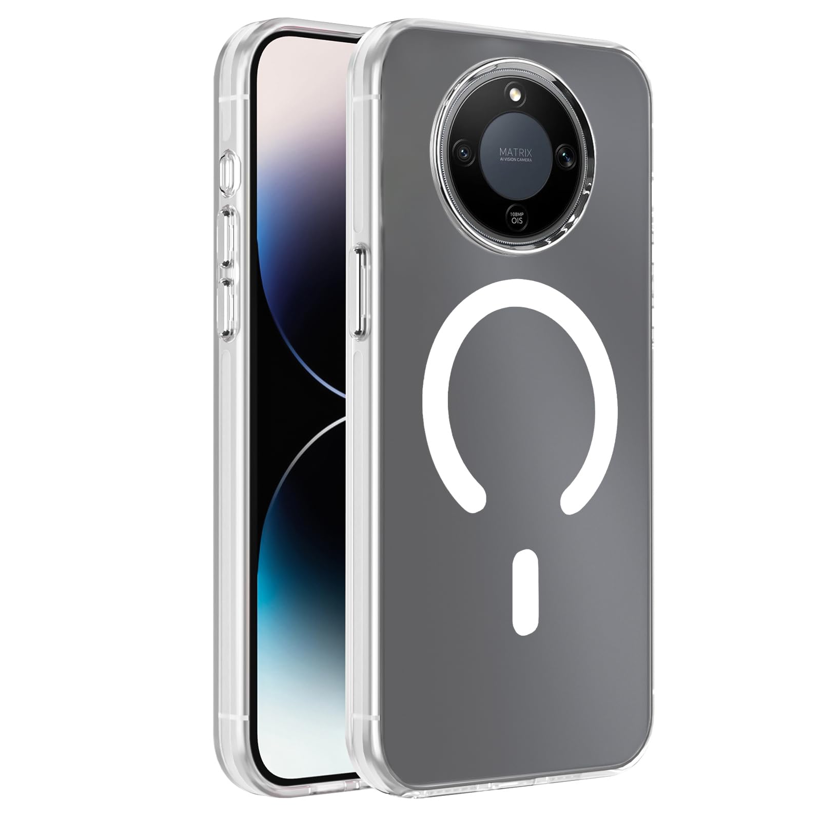 Dl3 Mobilak Case For Honor X9D / Magic 8 Lite / X70 Case Crystal Clear [Not Compatible with MagSafe] Soft TPU Gel Case Flexible Silicone Anti-Scratch Transparent TPU Cover