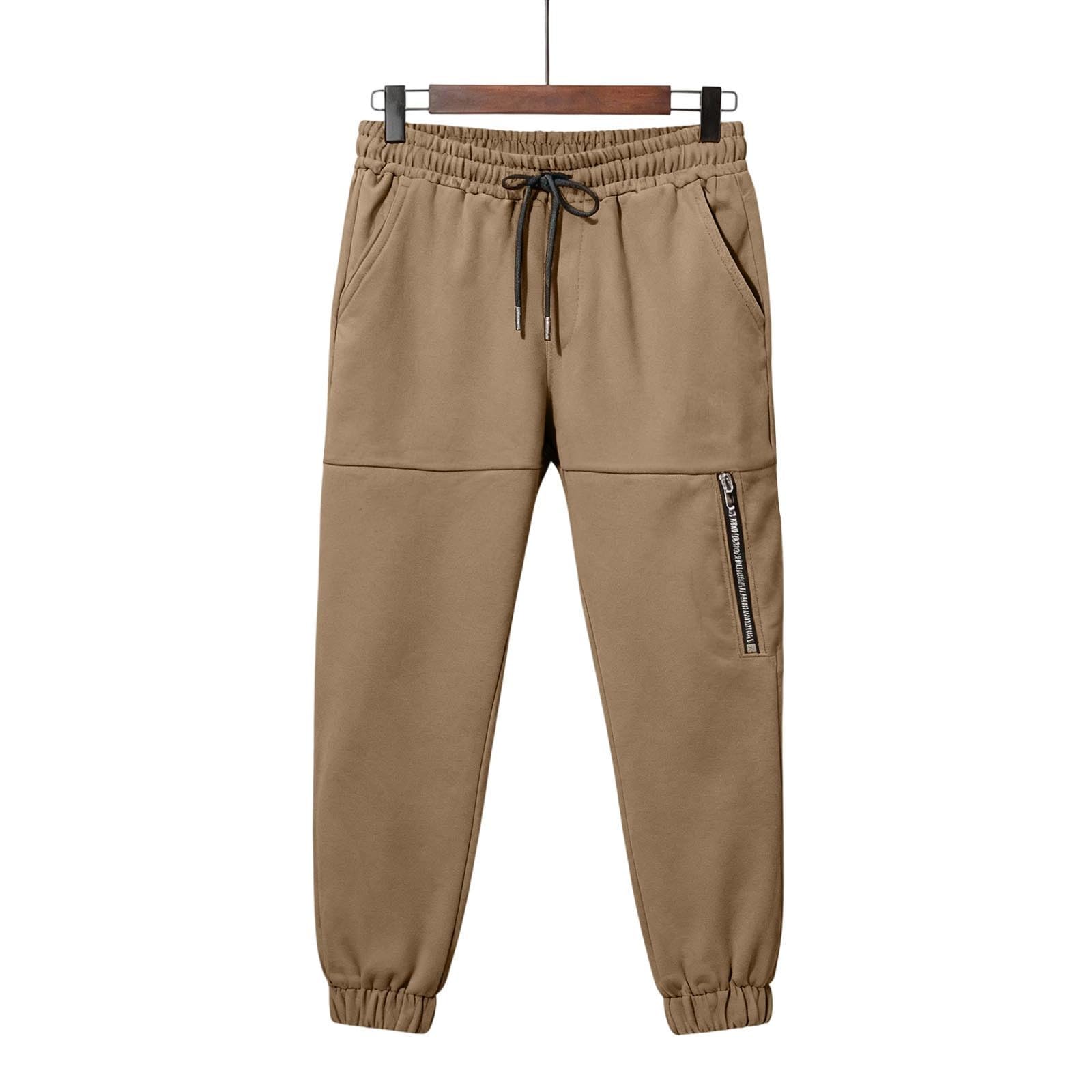 Pantalones de chándal para niños con cremallera en los tobillos, ajuste holgado