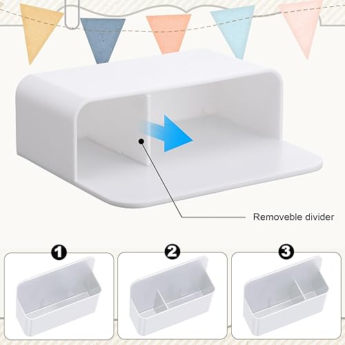 Miniatura 3 de Paquete de 20 marcadores magnéticos de borrado en seco para pizarra blanca a granel, organizador de lápices para aula, pizarra blanca,