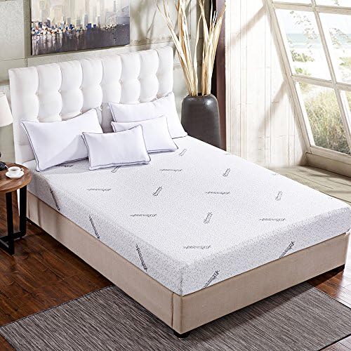 Comfort & Relax Memory Foam Mattress with Gel-infused AirCell Tech, Bamboo Fabric Cover, 6 Inch TWIN