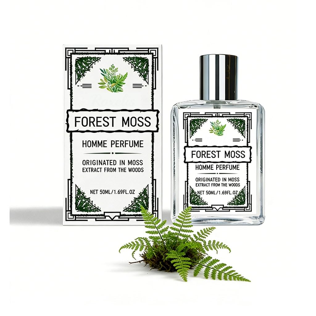 Men's Fresh Forest Perfume - Warm Woody Aroma, Gentle Scent, Boosts Charm, Energizing Fresh Fragrance, Easy Full-Body Application(5pcs)