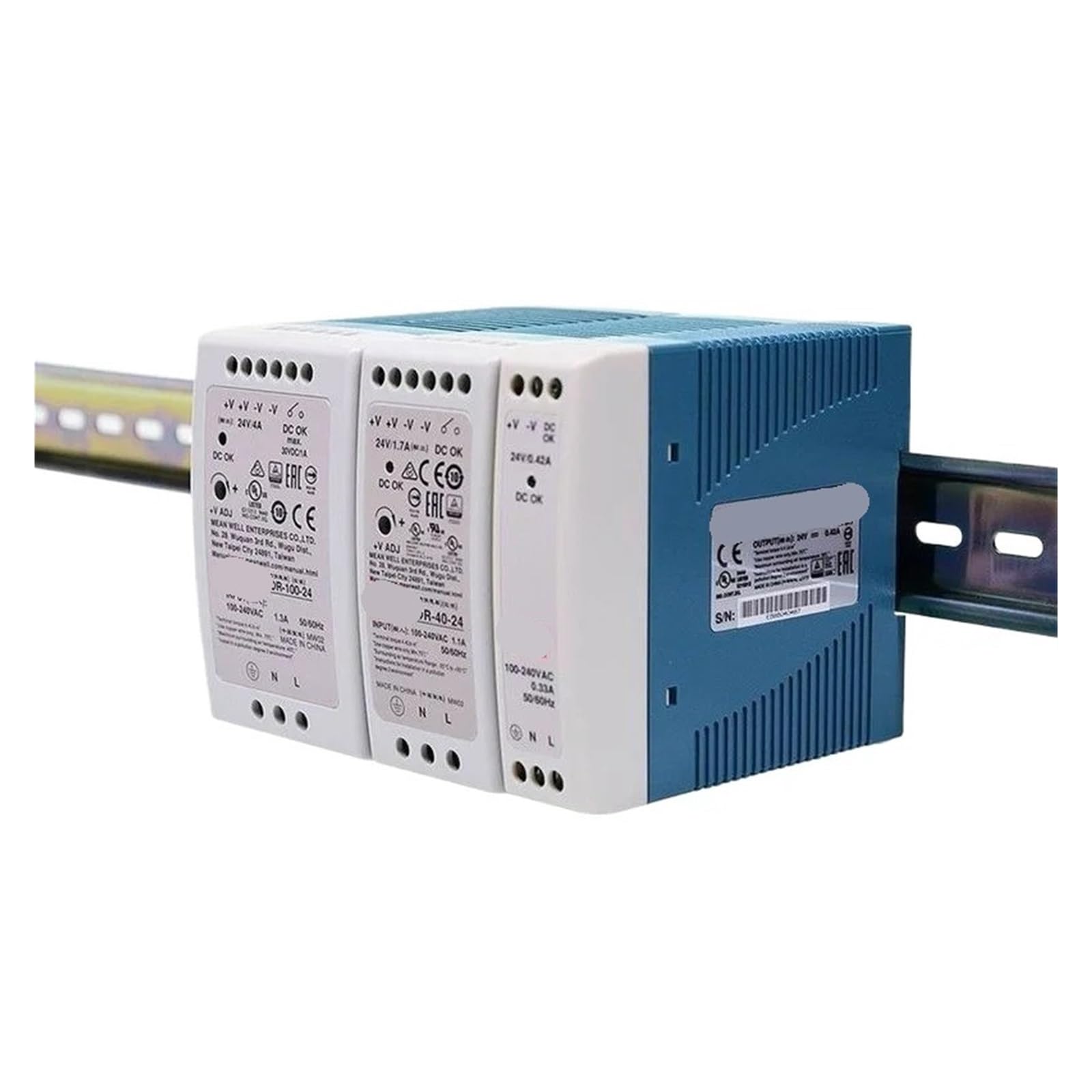 BALYDLUL 1PCS 24V/5V/12V DC Switching Power Supply 10/15/20/30/40/60/100/150W(HDR-15-15 15V 1A)