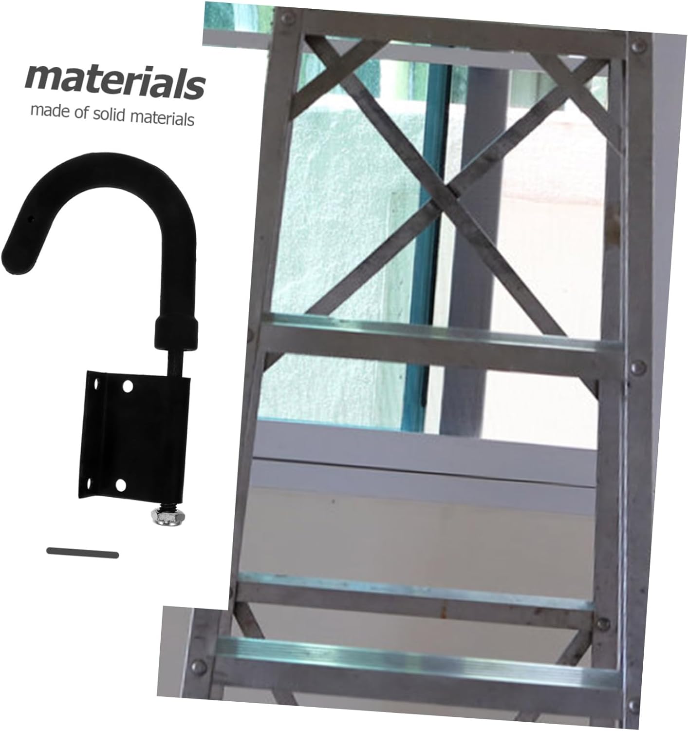 2pcs Ladder Hook for Roof Heavy Duty Ladder Roof Hooks Extension Accessories Wall Mount