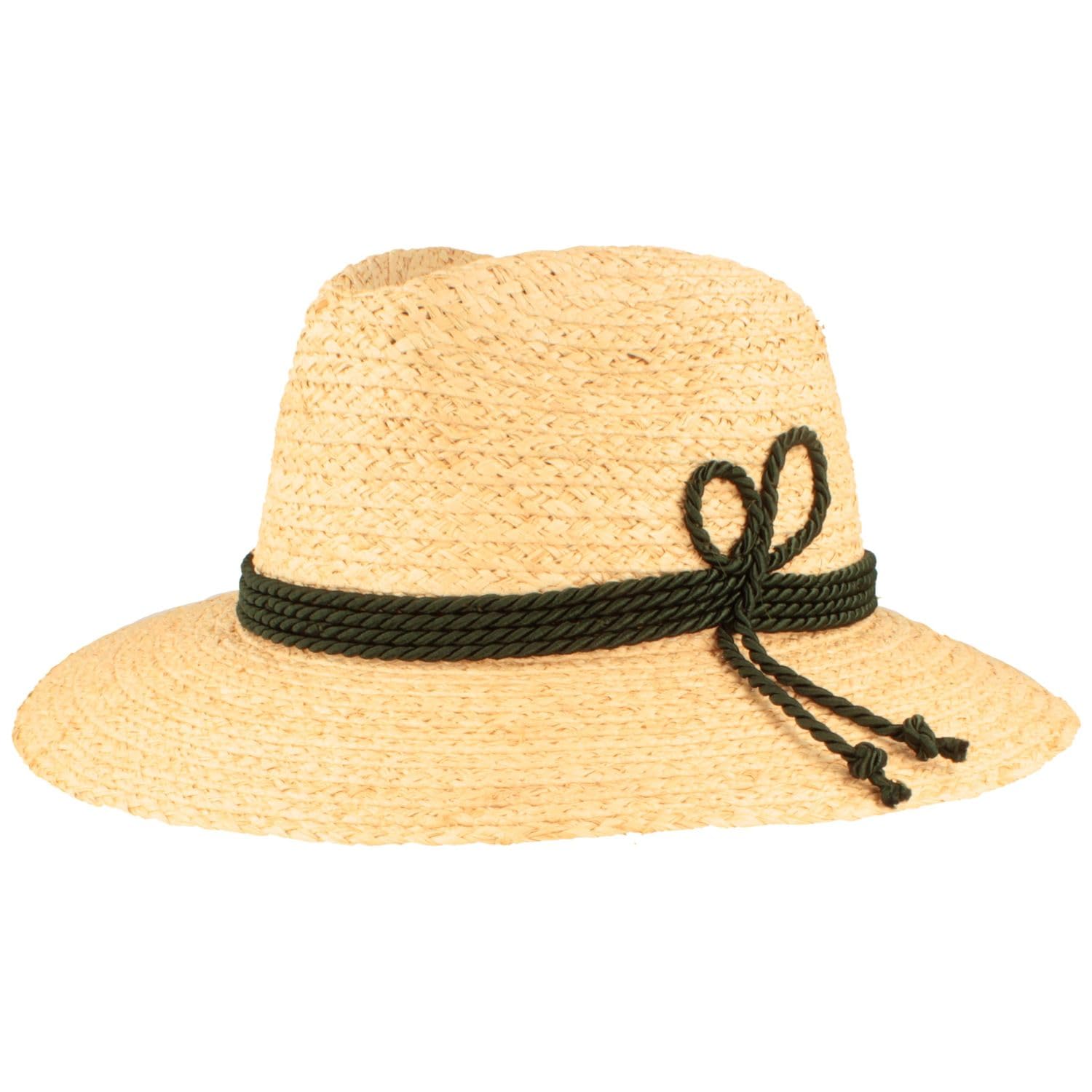 Hut Breiter Breiter Sombrero de Paja para el Sol Sombrero de Verano Bogart Hecho a Mano 100% Paja - Unisex - Material Ligero Cómodo y Duradero – No irrita la Piel, Natural
