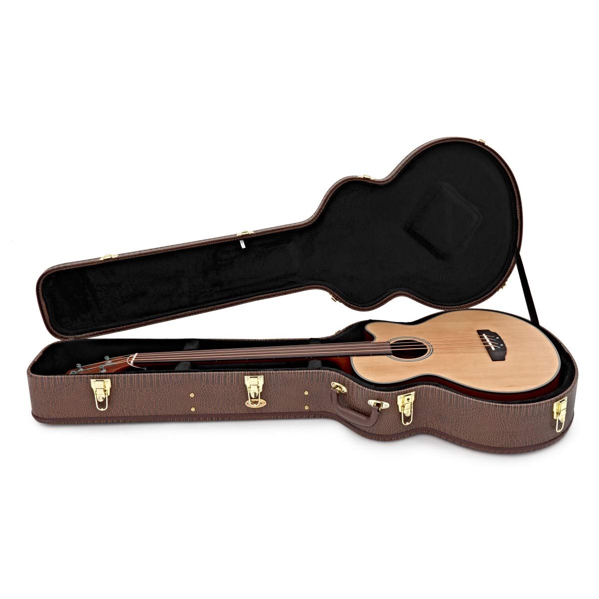 gear4music Étui Deluxe Ajusté pour Basse Acoustique Dreadnought