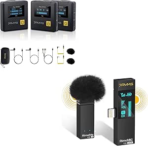 7RYMS IRay DW40 4 Channel Wireless Lavalier Microphone System With Charging Case