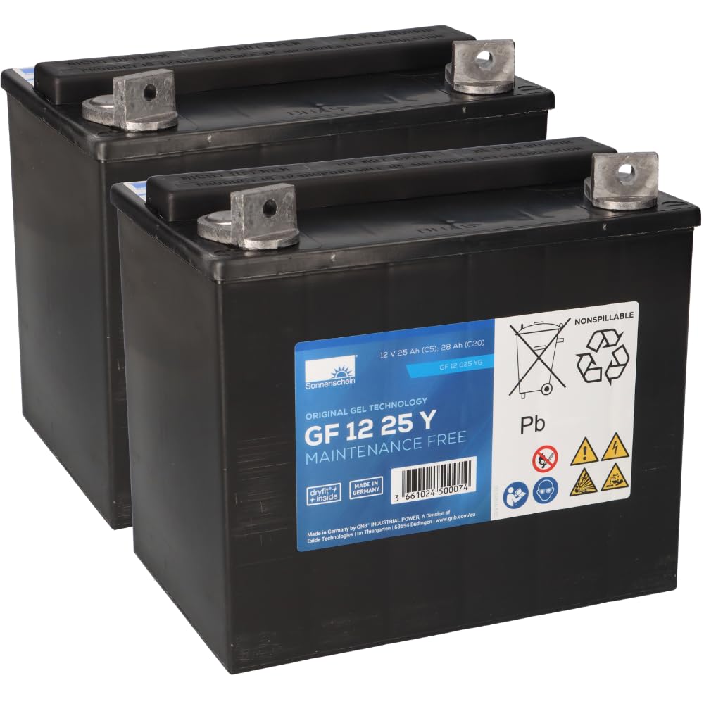 Akkusatz Für Scheuersaugmaschine Gansow CT15 2X 12V 28Ah Bleigel Zyklenfest - Maximale Leistung - Zuverlässigkeit - Effizienz - Reinigungsmaschinen