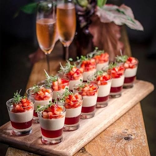 Miniatura 7 de Tebery 30 Piezas Vasos de Chupito de 60ml, Juego de 2oz Vasos de Chupito de Base Pesada, Vasos de Chupito de Vidrio Redondo, Vidrio Transparente