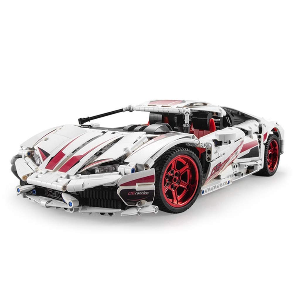 WDLY Super Car Building Blocks Collectible Model,Remote Control Sport Car RC Sport Car, 1:9.5 Race Car MOC Custom Model Building Kits(1696 PCS)