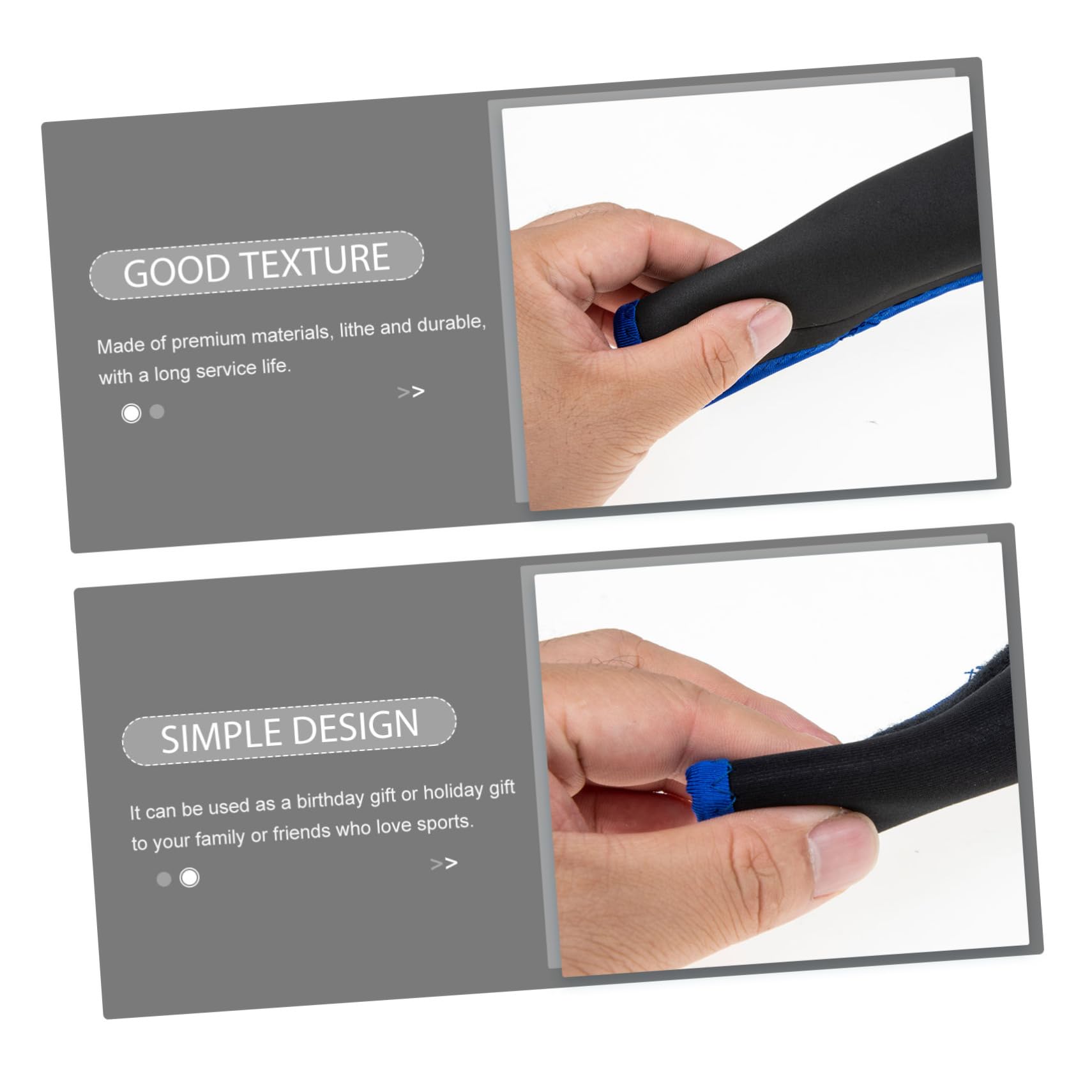 BESPORTBLE 4 Pcs Bilanciere Grip Pad Impugnature Pollice Pollice Nastro Guanti Protettivi Impugnature Per Sollevamento Pesi Polsiere Imbottite In Neoprene Guanti Allenamento Palestra