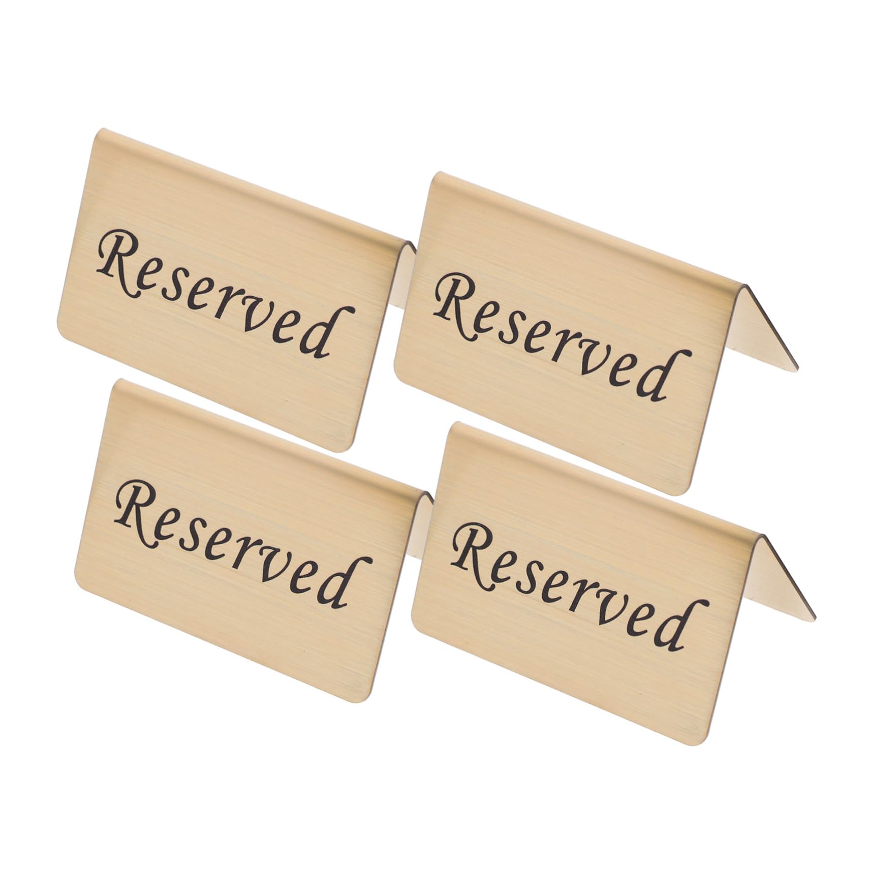 PRETYZOOM 12piezas De Mesa Reservadas Inoxidable Para Carteles Elegantes Para Bodas y Para Asientos Restaurantes