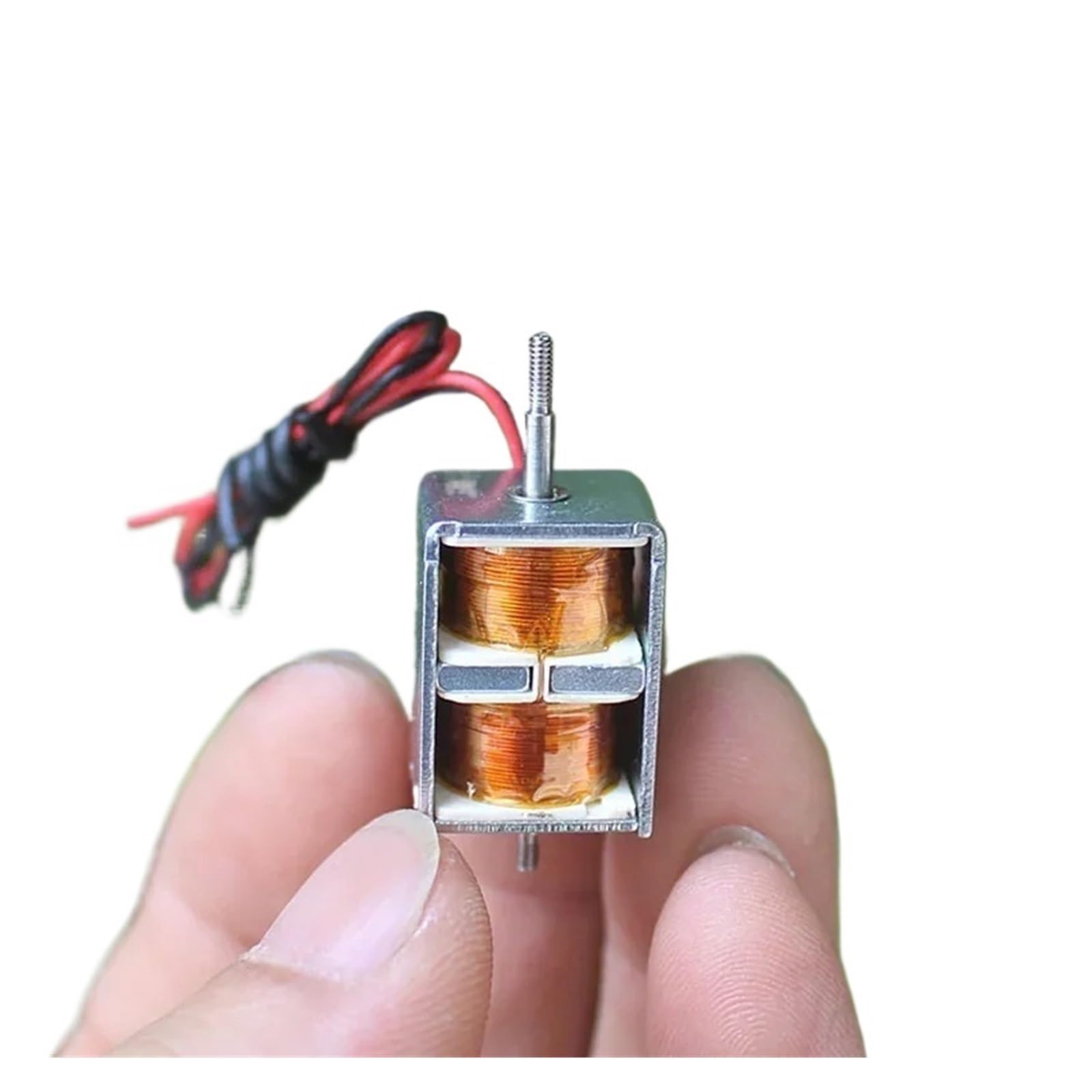 LIUCH Micro 15mm Self-retaining Electromagnet DC 12V Mini Push-Pull Solenoid Electric Magnet DIY Automation Equipment Electronic Lock