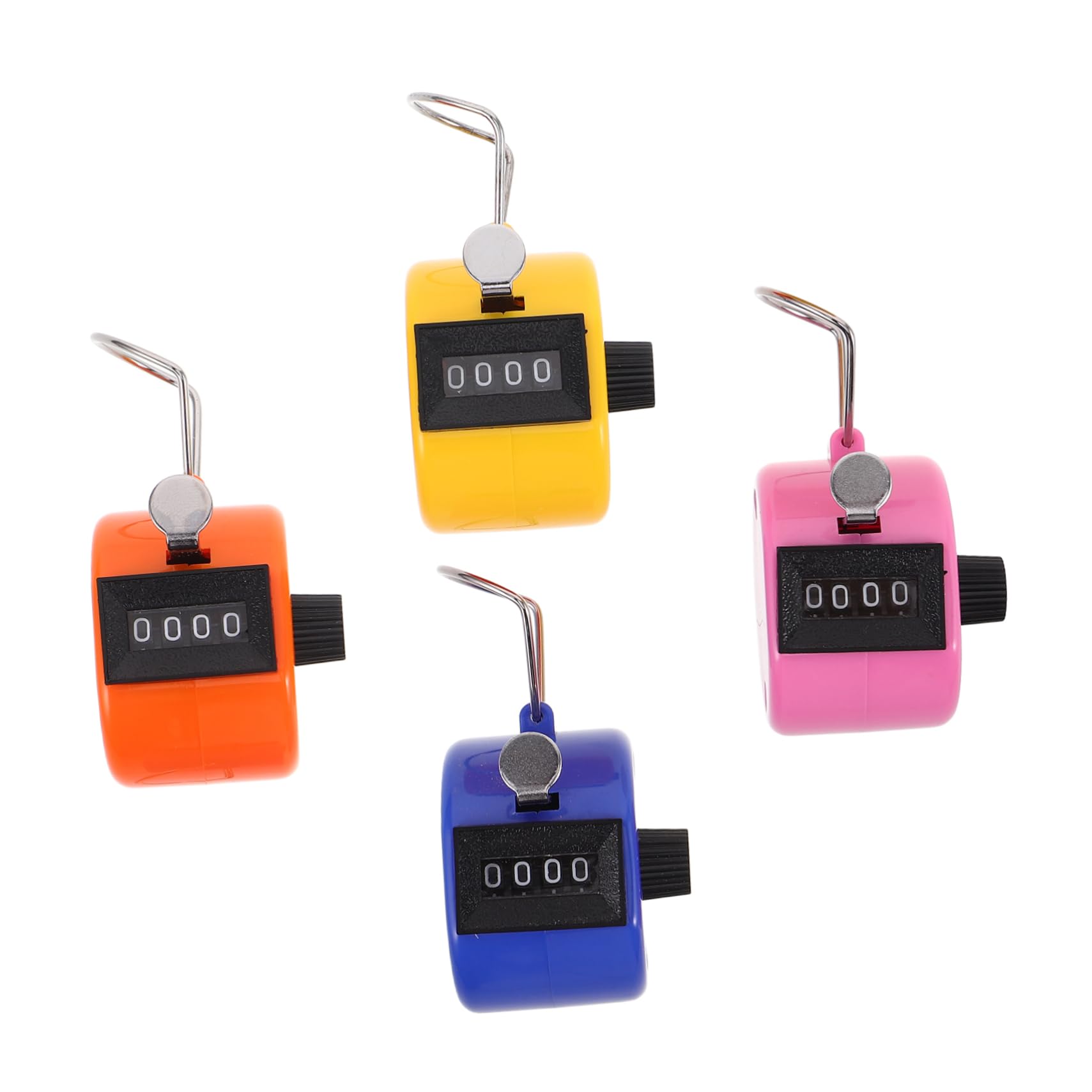 BESPORTBLE 4pcs Mini Handheld Tally Clicker Counter Press Clicker for People Counting Sports Scorekeeping Golf Stroke Count Office Use