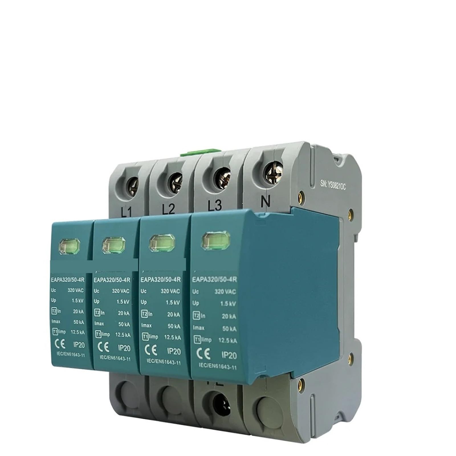 Surtension AC 4P T1+T2 parafoudre 385V triphasé à haute capacité - 4