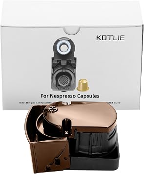 KOTLIE AC-513K/F/KH/H Multi Capsule Coffee Machine Accessories for Nespresso Original Pods (Brown)