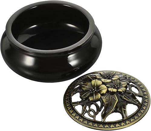 DECHOUS Decoración de incienso soporte para cono de mesa, incendio para el hogar, quemador de aroma, incensario de escritorio, incensario pequeño,