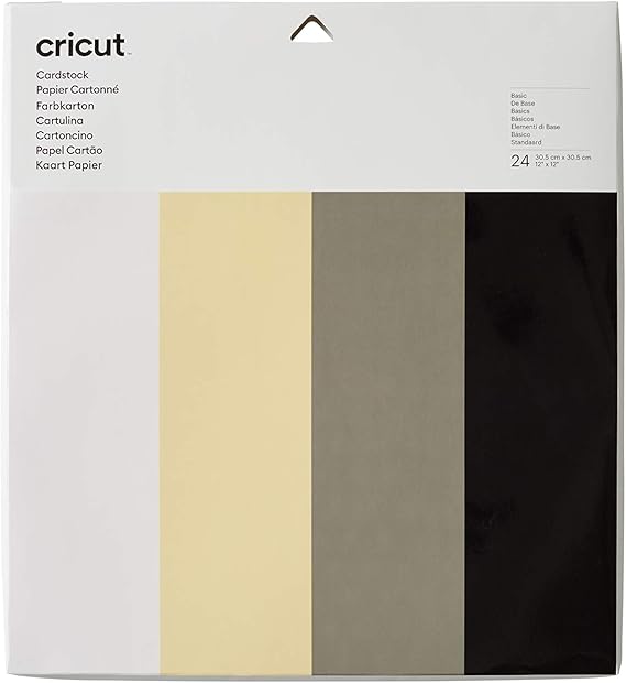 Cricut Collection Papier cartonné, Basics - 30,5 cm x 30,5 cm (12" x 12")