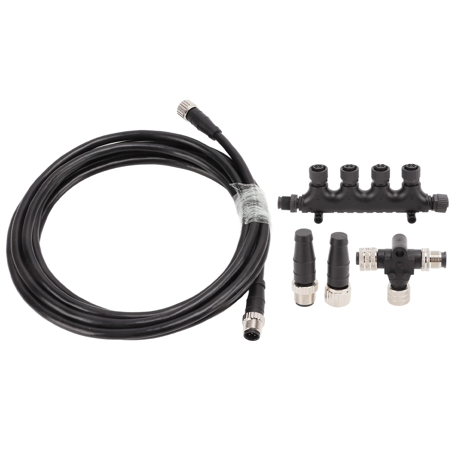 Generic Kabel NMEA 2000 5-pinowy Gwint Kabla Szkieletowego do zastosowań Morskich Kompatybilny z Zestawem Startowym Szkieletu Simrad B&G Navico Networks Zawiera Adapter Trójnika Kablowego Złącze