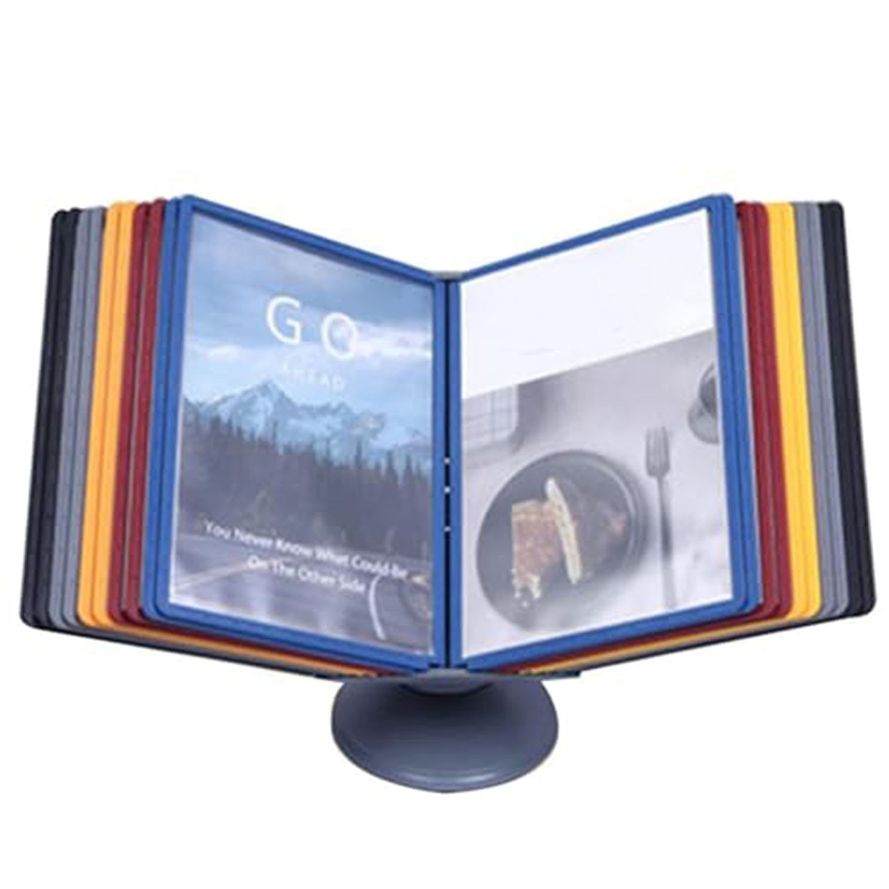 Organizer di Riferimento for Il Desktop - Cartella for Visualizzazione Ribaltabile da Desktop, Sistema di Riferimento for Desktop/Parete A 10 Pannelli