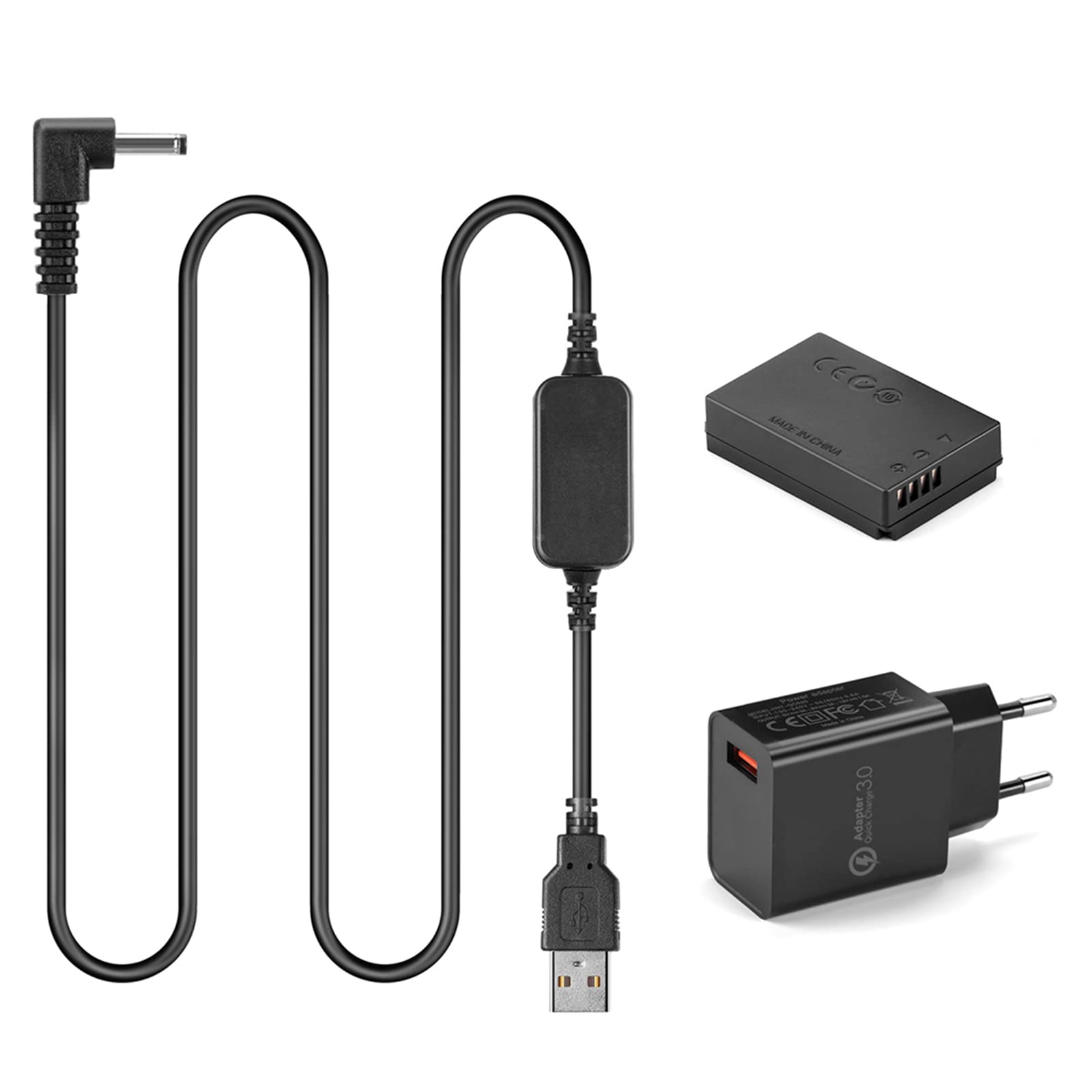 USB Línea De Conducción DC 8.4V ACK-E12 + DR-E12 LP-E12 Batería Virtual para Canon EOS M EOS M2 EOS M10 EOS M50 EOS M100 M200 Kiss M, Kiss M2 EOS M50 Mark II