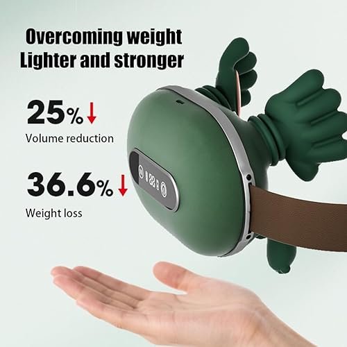 Miniatura 2 de Masajeador de cuello con calor, masajeador térmico Shiatsu, masaje de amasamiento 4D de tejido profundo, masajeador portátil recargable de cuello y