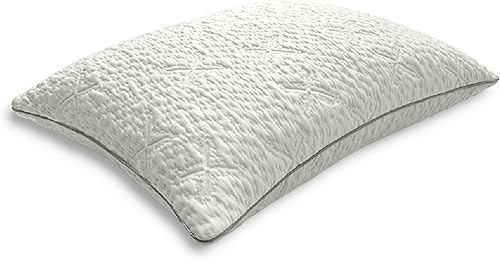 Sleep Number ComfortFit - Almohada de cama clásica (King)  para personas que duermen de espalda y estómago, espuma viscoelástica y alternativa de