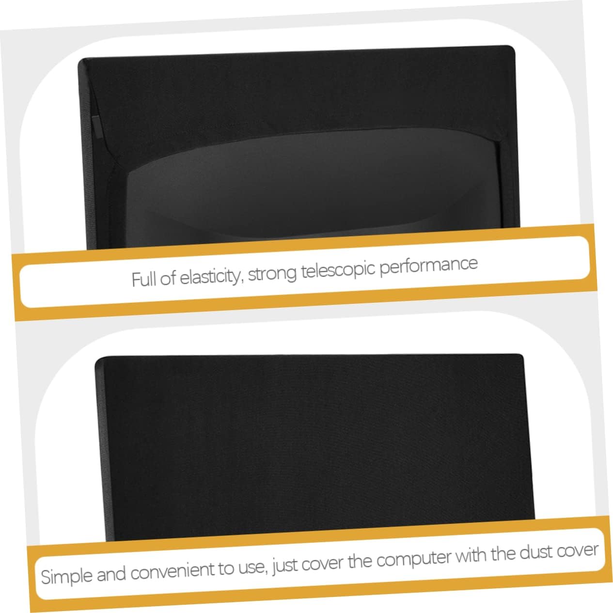 MERRYHAPY Computer Screen Protective Cover Elastic Dust Cover for Monitors Versatile and Easy to Use Prolongs Screen Life Suitable for Home and Office Use