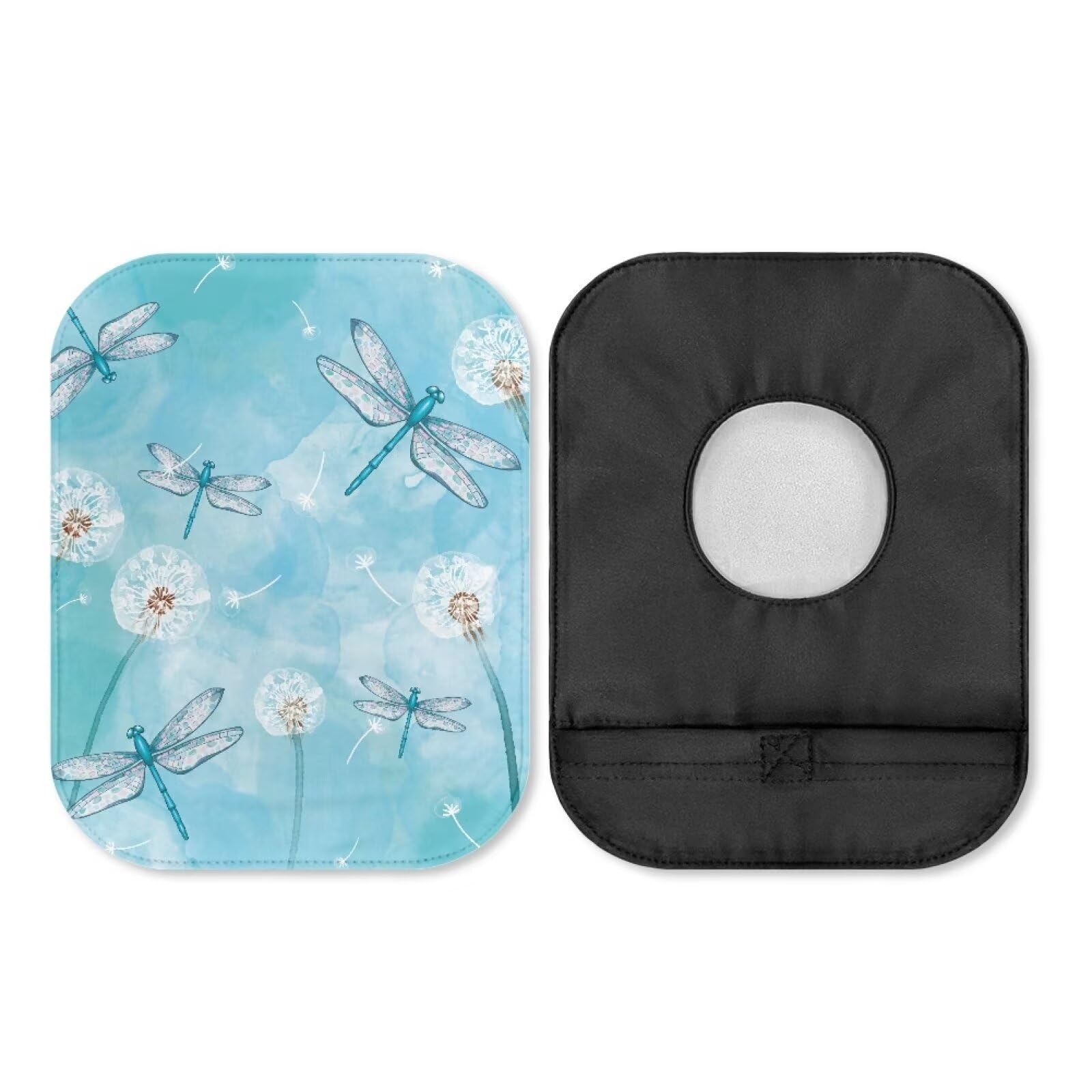 Uorisanigo Ostomy Pouch Covers Colostomy Bags Supplies for Senior Women Blue Dandelion Liners Protective Bags with Round Opening Reusable Care Protector Decor Bag Cover