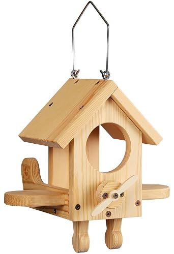 SISTERBIRD Premium Wooden Bird Feeder Kit, Warming Gifts, Assembly Required