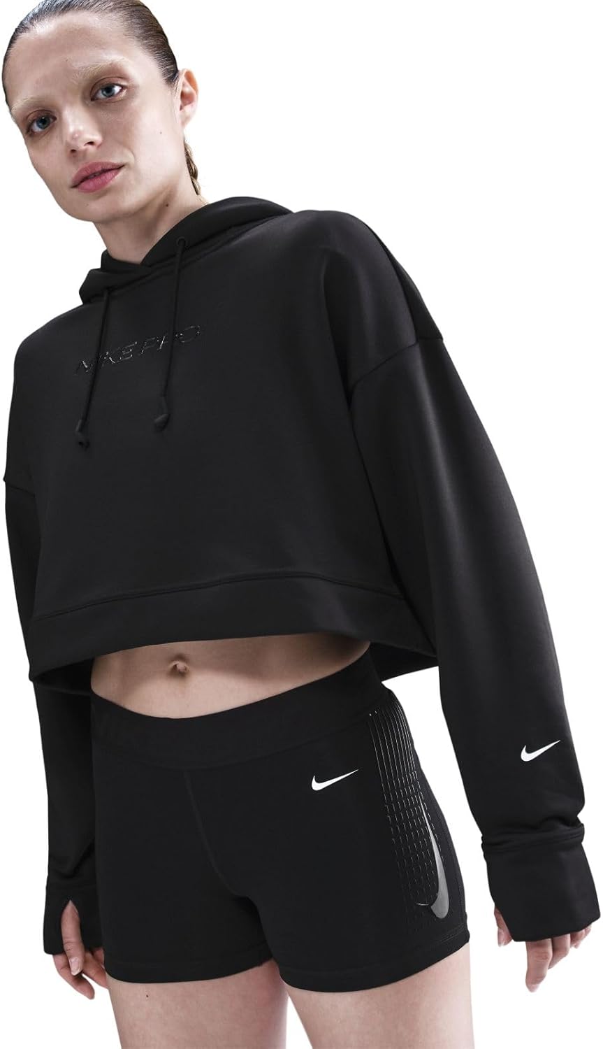 Nike womens Pro Therma-fit Fleece Hoodie - Image 6