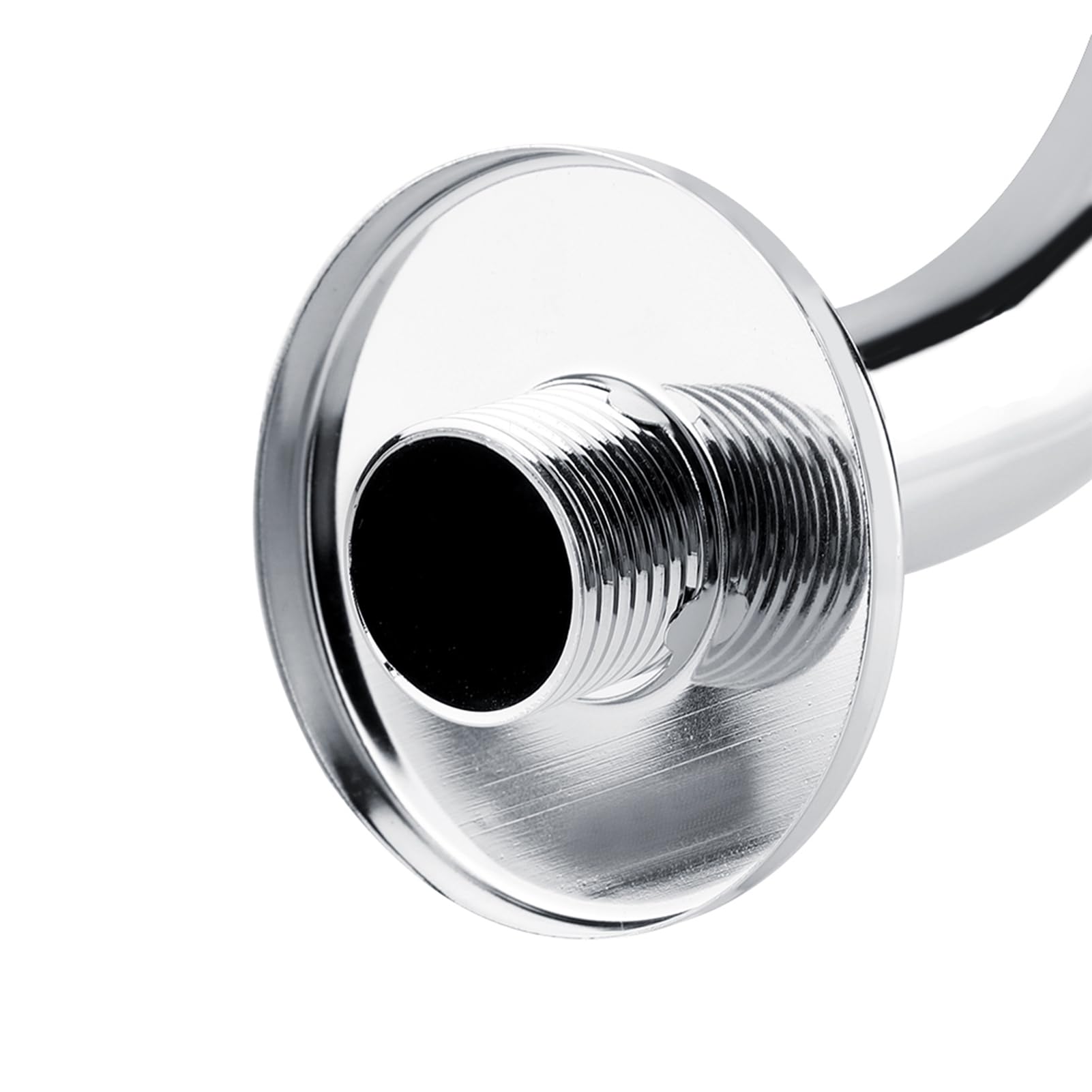 Generic Brazo de Ducha Curvado en S de Gran Altura, Acabado Plateado, Ideal para Personas Altas, Acero Inoxidable Resistente