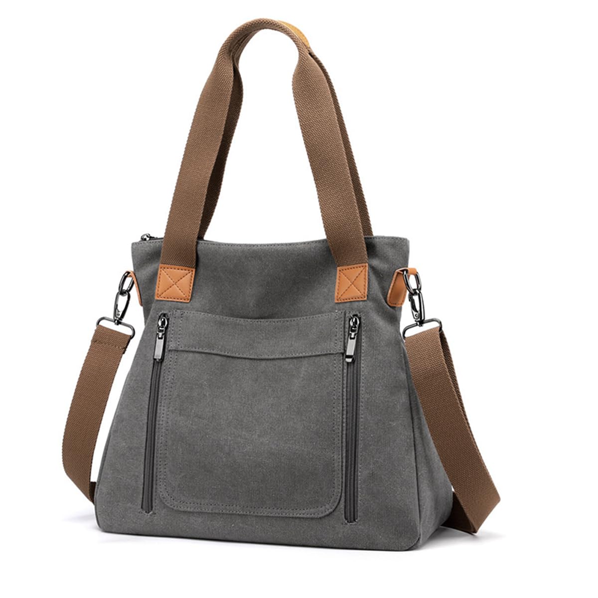 PALAY® Hand Bag for Women Canvas Tote Bag Large Capacity Shoulder Bags for Women with Detachable Shoulder Strap Handbags for Women