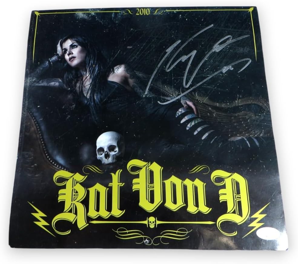 Kat Von D Signed Autographed Calendar 2010 LA Miami Ink JSA CB83222