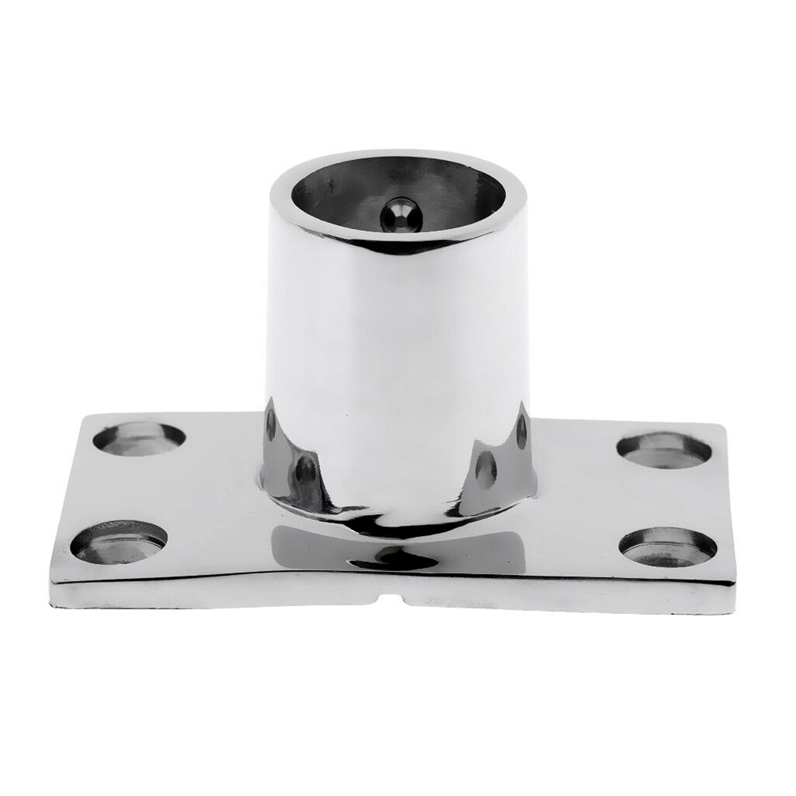 Embase 90 degrés 25mm en acier inoxydable 316 pour tubes de garde-corps de bateaux
