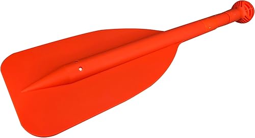 Pactrade Marine Barco Kayak Balsa Mini Telescópica 21'' - 42'' Paddle Orange Blade Round Grip Sin Límite de Dirección