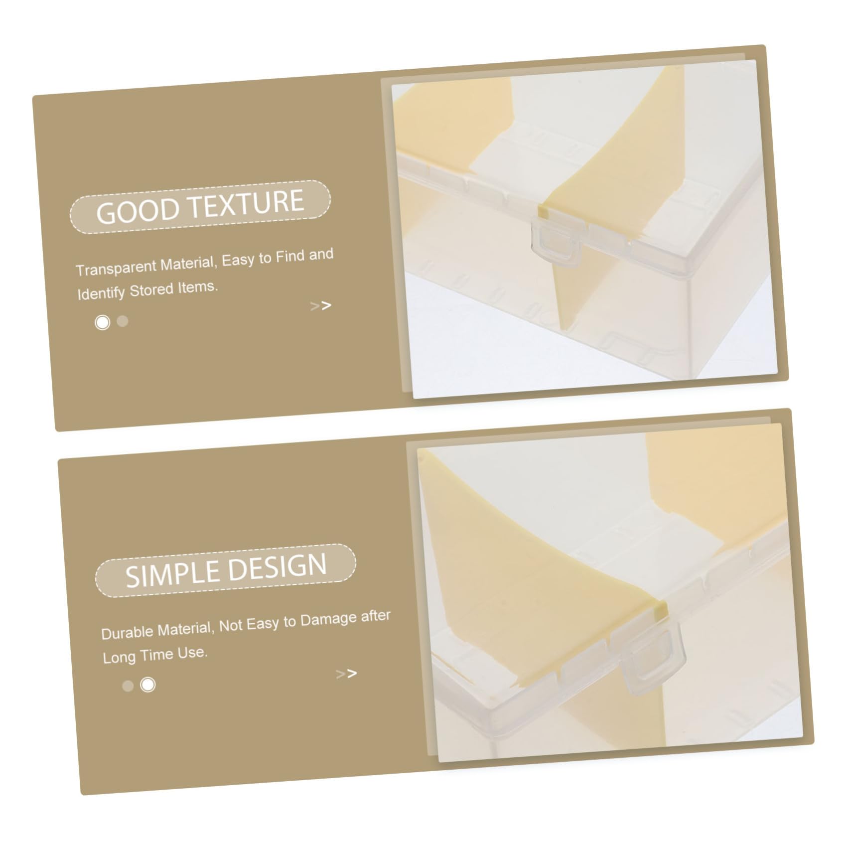 Lurrose 5Er Packung storage boxes aufbwahrungs-box Kartenspiele Tragbarer Behälter für Bürokarten Visitenkarten-Organizer für den Schreibtisch Kartenhalter fürs Büro Plastik Transparent