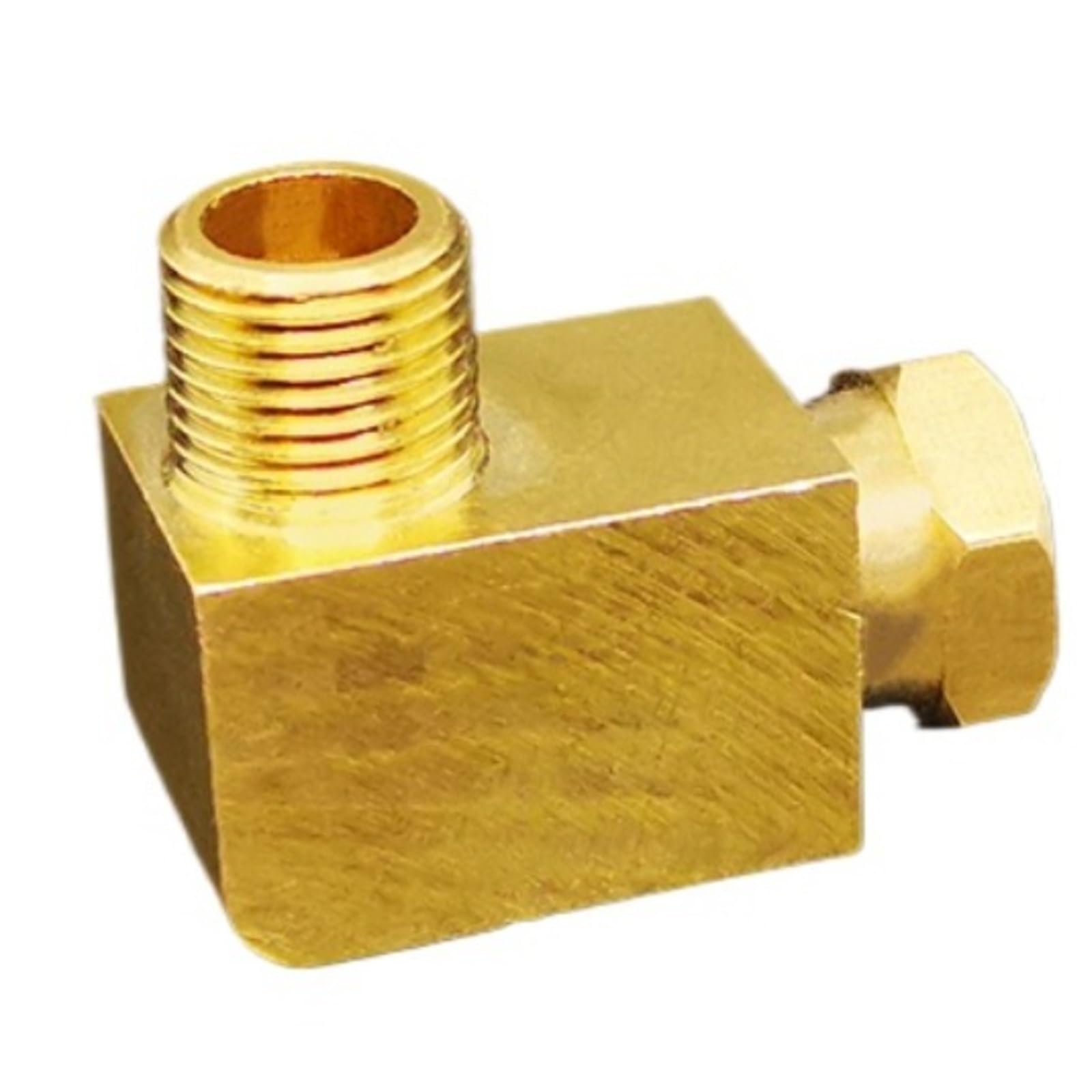Compatible with 10PCS Straight Elbow 1/8" 1/4" BSPT Metric Male Compression Tube Brass Pipe Fitting Lubrication System(Elbow,M6x0.75mm to 4mm)