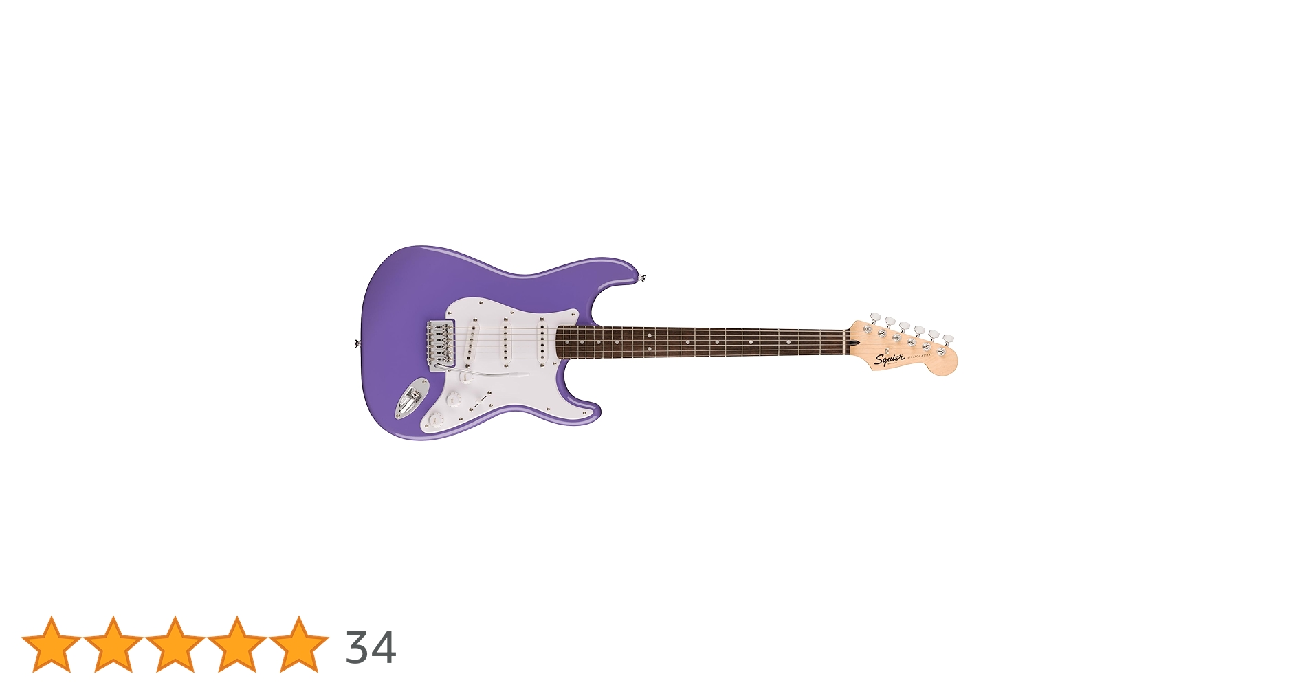✨未使用✨Fender Squier Stratocaster Squier Sonic Stratocaster White Pickguard Ultraviolet