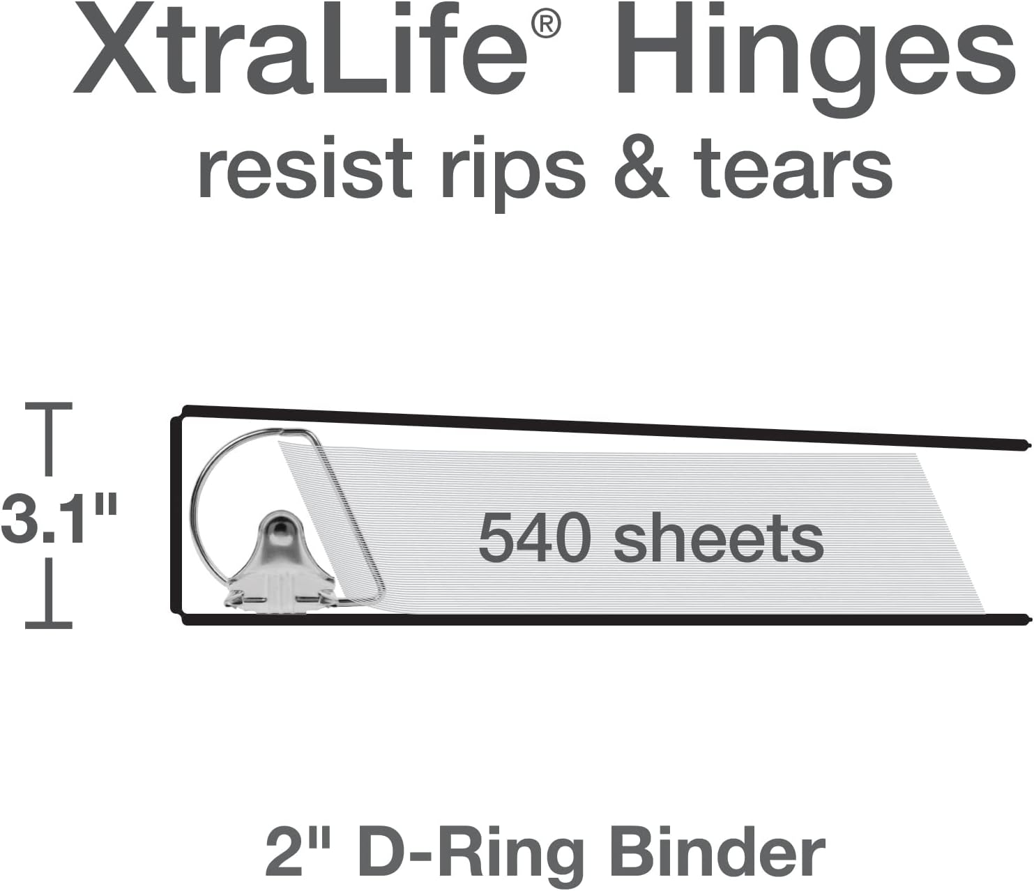 Buy Oxford® 3 Ring Binders, 2 D Rings, Holds 540 Sheets, ClearVue
